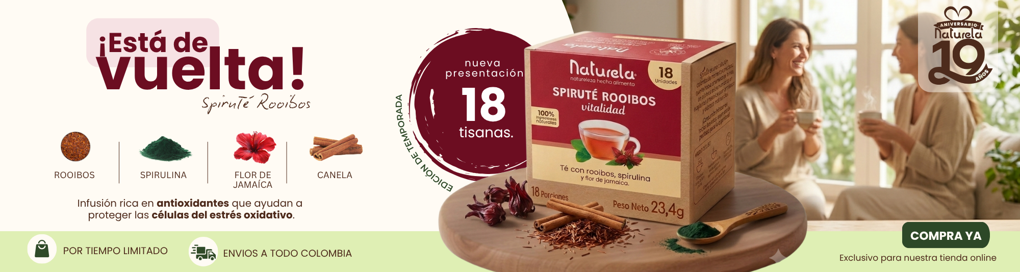 Spiruté Rojo – Rooibos Antioxidante | Bienestar Natural 