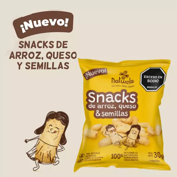 Snack Arroz Queso & Semillas