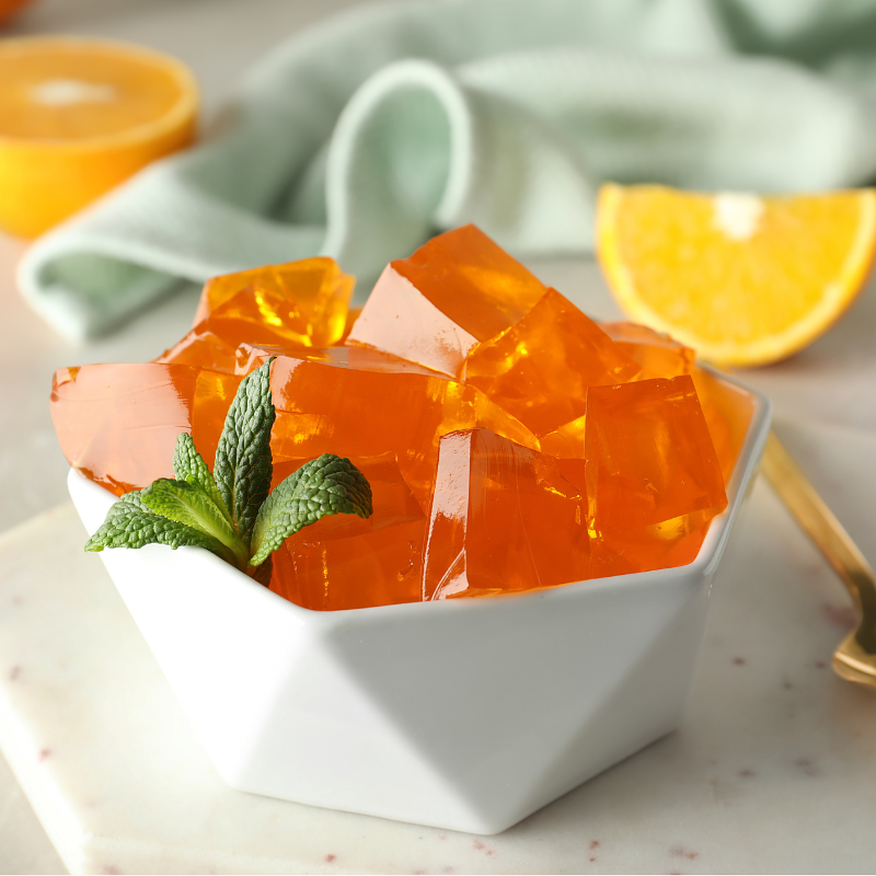 Gelatina Energizante de Naranja y Cúrcuma