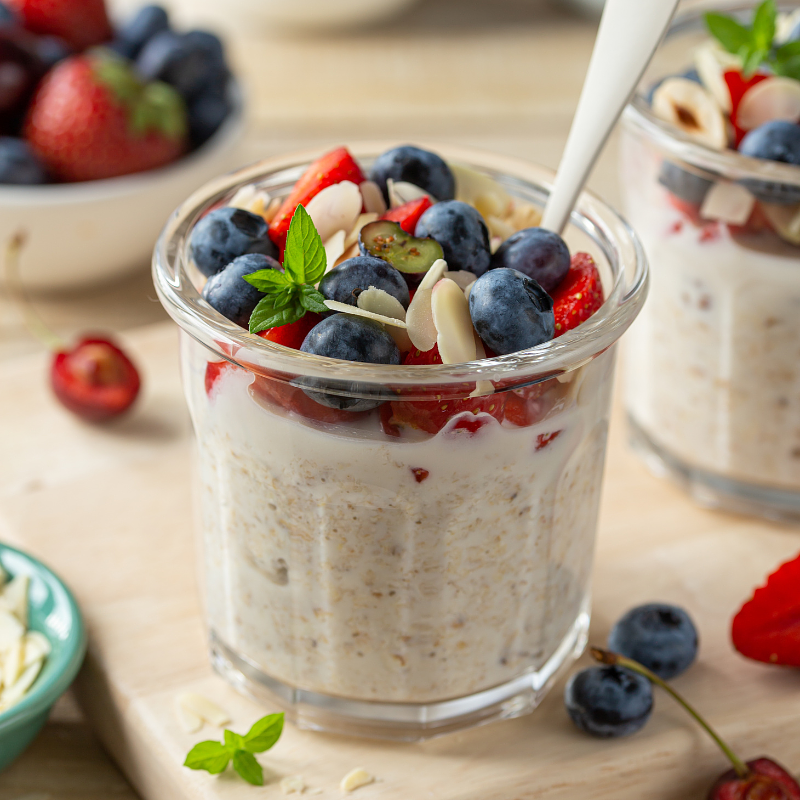 Avena Transnochada con Maca en Polvo