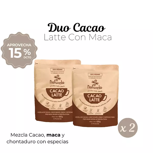 Duo Cacao Latte Con Maca