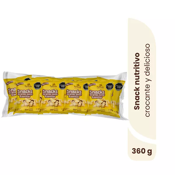 Snack Arroz Queso & Semillas