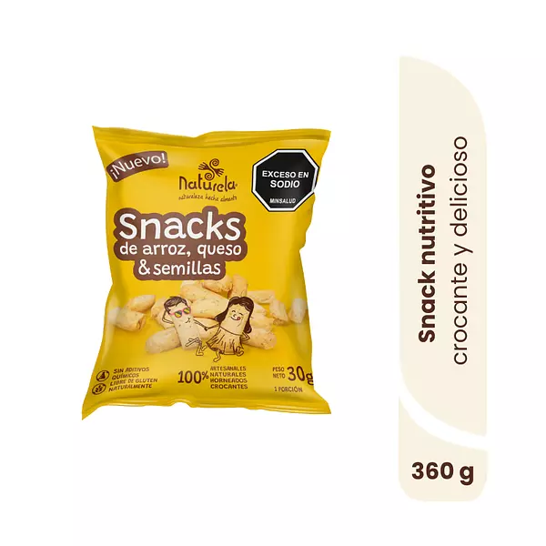 Snack Arroz Queso & Semillas