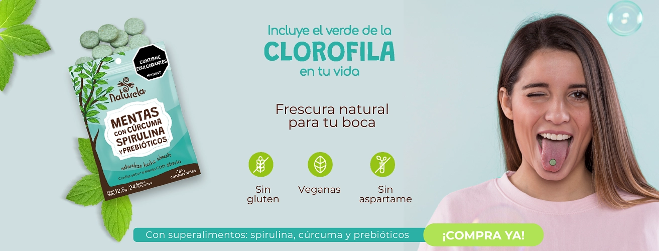 Lanzamiento Mentas de spirulina y curcuma 