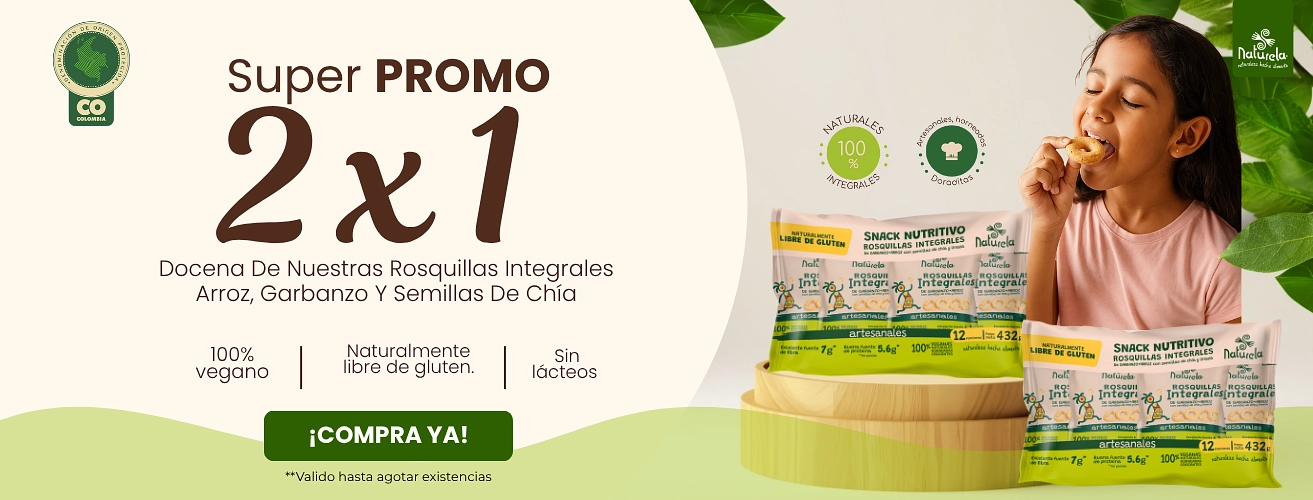 2x1 Rosquillas Integrales Arroz, Garbanzo Y Semillas De Chía