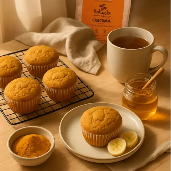 Muffins Dorados Antioxidantes