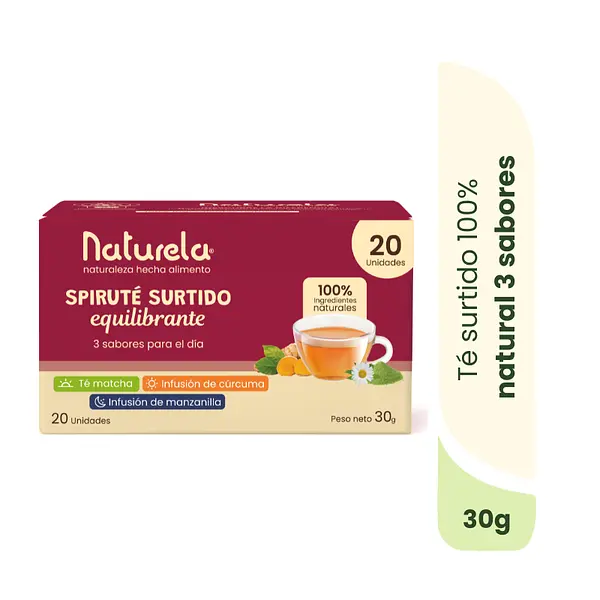 Spiruté Surtido 3 Sabores (Matcha- Curcuma Y Manzanilla)