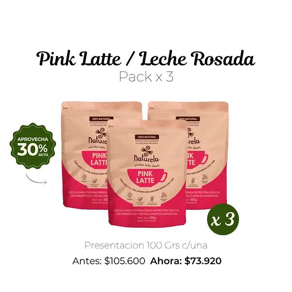 Pack X3 Pink Latte
