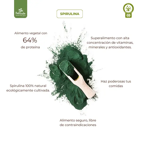 Spirulina Cápsulas Vegetales