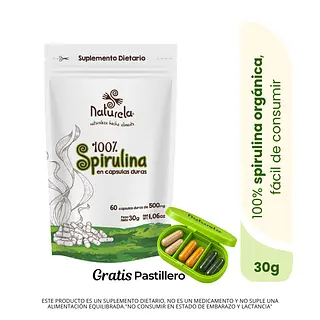 Spirulina Cápsulas Vegetales