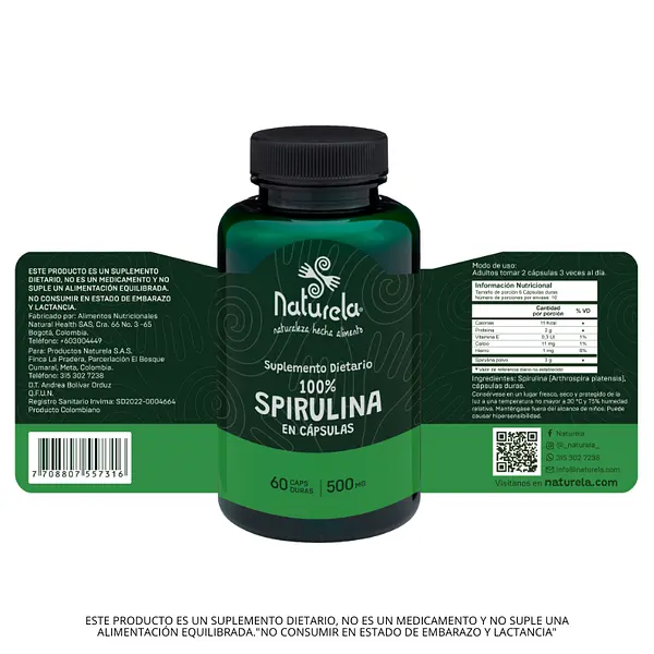 Cápsulas Spirulina / Espirulina