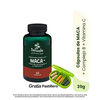 Cápsulas De Maca Vitaminas Del Complejo B Y Vitamina C