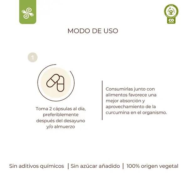 Cápsulas Con Extracto De Cúrcuma Y Pimienta