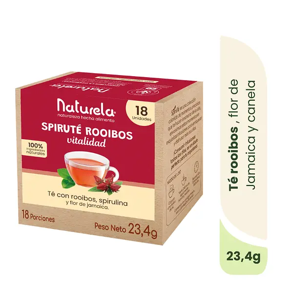 Spiruté Rooibos Con Spirulina Y Flor De Jamaica