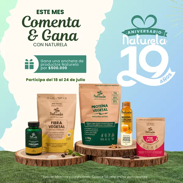 Concurso “Comenta y Gana Aniversario Naturela "T y C