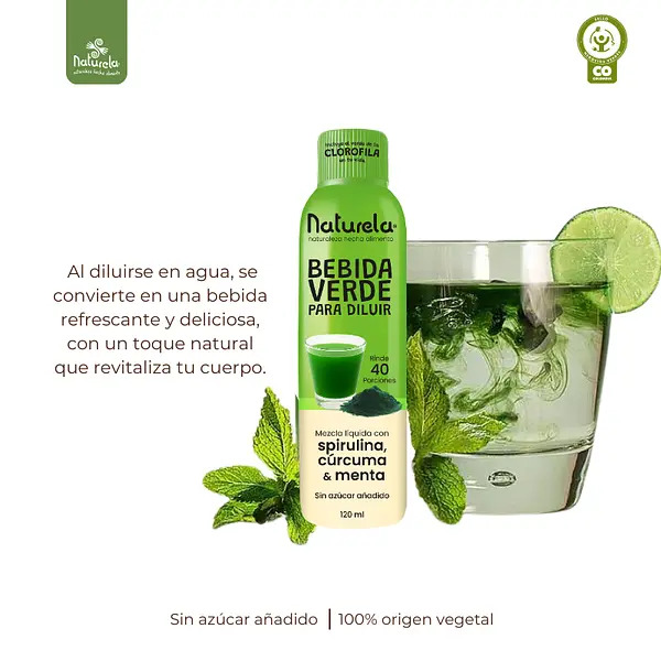 Bebida Verde Para Diluir - Clorofila