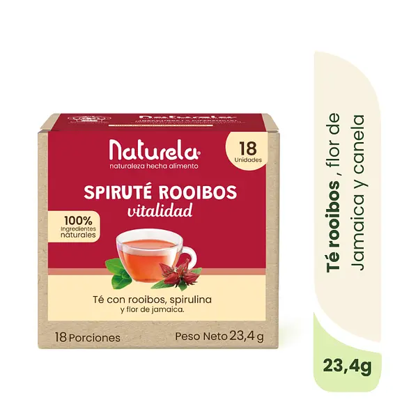 Spiruté Rooibos Con Spirulina Y Flor De Jamaica