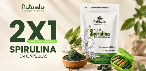 2x1 en Spirulina en Cápsulas