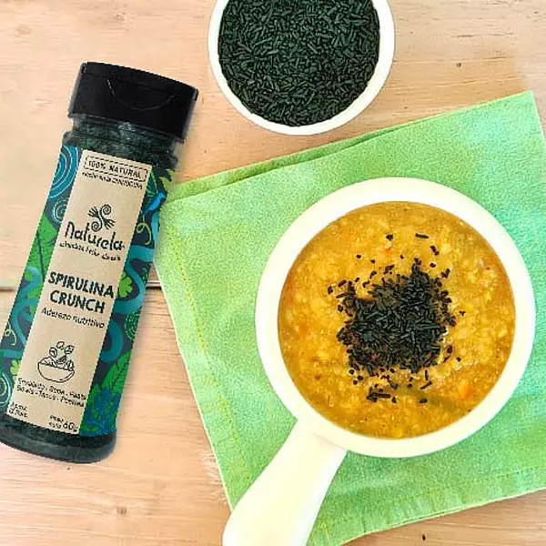 Lentejas rojas saludables con Spirulina Crunch